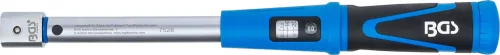 BGS technic Nyomatékkulcs cserélhető 9 × 12 mm betétfejekhez, 10–50 Nm, ±3% (BGS 7528)