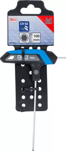 BGS technic Csavarhúzó T-fogantyúval | belső hatszögletű | 2,5 mm (7602)