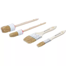 BGS DIY Lapos / gyűrűs ecsetkészlet | 4 darabos (76525)