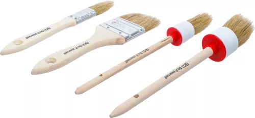 BGS DIY Lapos / gyűrűs ecsetkészlet | 4 darabos (76525)