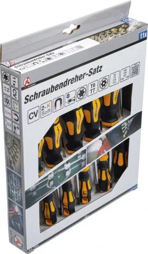 BGS DIY 11 részes biztonsági Torx (fúrt) csavarhúzó készlet (BGS 7845)