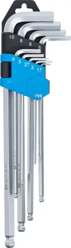 BGS technic 9 részes Imbuszkulcs készlet, extra hosszú 1,5-10mm (BGS 790)