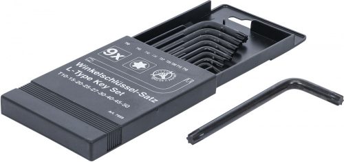 BGS DIY 9 részes Torx kulcs készlet, T10-T50 (BGS 7959)