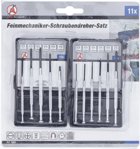 BGS DIY 11 részes precíziós csavarhúzó készlet (BGS 7969)
