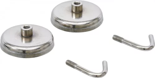 BGS DIY Kampó készlet | kerek, mágneses talp | Ø 34 mm | 2 darabos (BGS 79913)