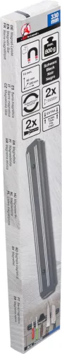 BGS Mágneses tartóléc szerszámokhoz és konyhai eszközökhöz, késekhez, 330 mm, 0,8 kg (BGS 79920)