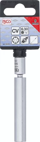 BGS technic Izzó- és gyújtógyertya csuklóbetét | 6,3 mm (1/4") | 9 mm (80000-9)