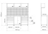 BGS technic Fali egységrendszer | Starter csomag | Fa | 3 modul (80100)