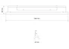 BGS technic Világításvédő burkolat | LED elemekhez | 650 mm (80214)