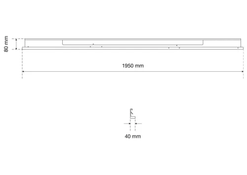 BGS technic Világításvédő burkolat | LED elemekhez | 1950 mm (80216)