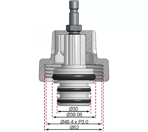 BGS technic #17 adapter: BMW E60, E63, E64, E65, a BGS 8027 / BGS 8098 radiátor nyomásellenőrző készlethez (BGS 8027-17)