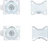BGS DIY 4 részes görgö készlet (2 körbe forgó + 2 fix), 38mm (BGS 80330)