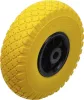BGS DIY Tömör PU kerék kézikocsikhoz, sárga-fekete, 260 mm (BGS 80652)