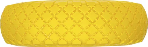 BGS DIY Tömör PU kerék kézikocsikhoz, sárga-fekete, 260 mm (BGS 80652)