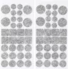 BGS DIY Filc alátét készlet | szürke cirkás | 64 darabos (BGS 80703)