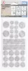 BGS DIY Filc alátét készlet | szürke cirkás | 64 darabos (BGS 80703)