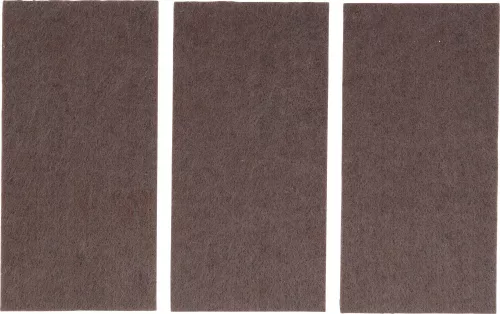 BGS DIY Filc alátét készlet | szögletes | barna | 100 x 200 mm | 3 darabos (BGS 80713)