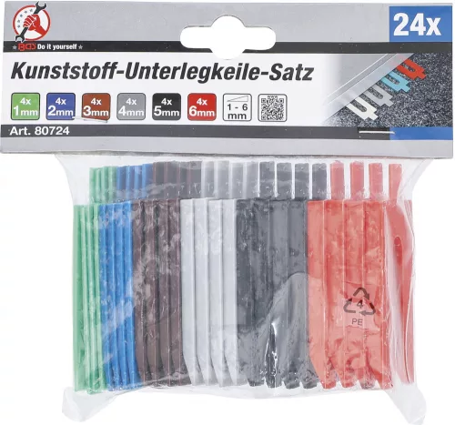 BGS DIY 24 részes műanyag ék készlet (BGS 80724)