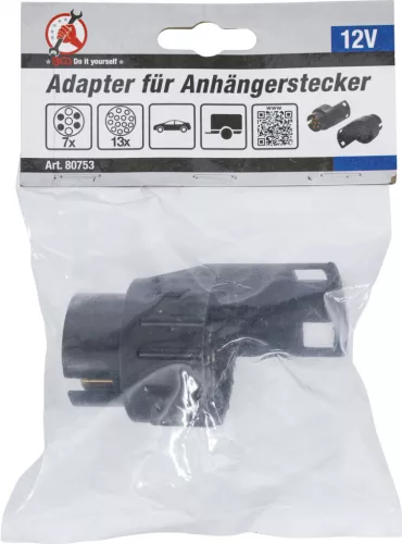 BGS DIY Utánfutó dugó átalakító adapter 7-ről 13 polusúra (BGS 80753)