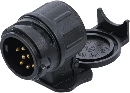 BGS DIY Utánfutó dugó átalakító adapter 13-ról 7 polusúra (BGS 80754)