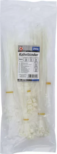 BGS DIY Kábelkötegelő, 250 db, különböző méretek (BGS 80778)