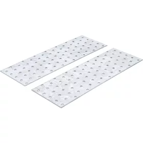   BGS DIY acél perforált lemez készlet | 300 x 100 x 2 mm | 2 darabos (80788)