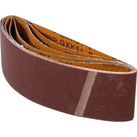   BGS DIY Csiszolószalag-készlet | szalagcsiszolóhoz | 75 x 533 mm | K 40 - 60 - 80 - 120 - 240 | 5 darabos (80822)