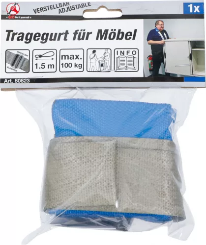 BGS DIY Bútorszállító heveder | állítható | 100 kg (BGS 80823)