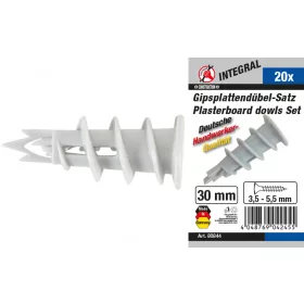   BGS DIY 20 részes önfúró gipszkarton tipli készlet (BGS 80844)