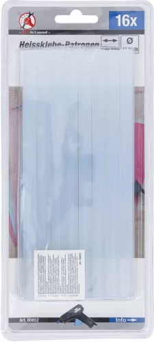 BGS DIY 16 darab ragasztórúd, 11 x 200mm, a BGS 8050 / BGS 85800 ragasztópisztolyhoz (BGS 80852)
