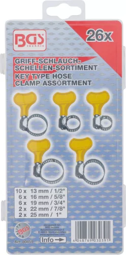 BGS technic Bilincs készlet műanyag csavaróval 26 részes (BGS 80859)