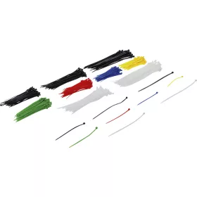   BGS DIY 450 darabos színes kábelkötegelő készlet, különböző méretekben (BGS 80873)