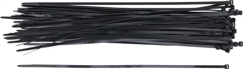 BGS DIY Kábel kötöző 50 részes, fekete, 350 x 4.5 mm (BGS 80877)