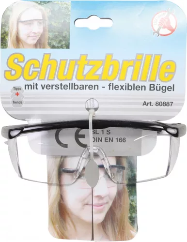BGS DIY Védőszemüveg állítható kengyellel | átlátszó (BGS 80887)