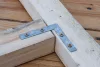 BGS DIY 4 db-os acél konzol készlet, 75x75x12 mm (BGS 80921)
