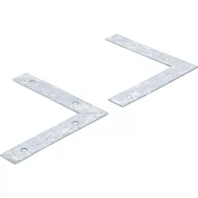   BGS DIY 2 db L-alakú lapos vas konzol 150x150x2 mm (BGS 80925)