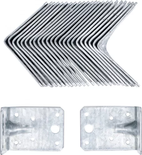 BGS DIY Sarokpánt, 25 db, 70x70x55x2.5 mm, galvanizált (BGS 80937-25)