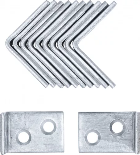 BGS DIY 12 db acél sarok konzol szett 25x25x15 mm (BGS 80943)