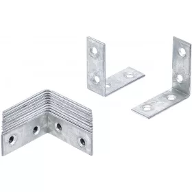   BGS DIY Acél konzol készlet, 40 x 40 x 15 mm, 12 db-os (BGS 80944)