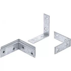   BGS DIY 8 db acél sarok konzol szett 60x60x20 mm (BGS 80945)