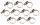 BGS technic Inox csőbilincs, 10x16 mm, 10 darab (BGS 8095-10x16)
