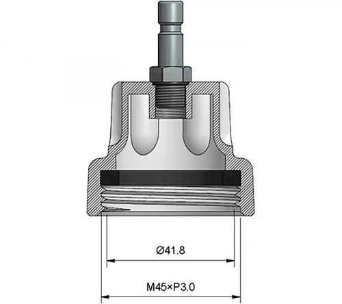 BGS technic #22 adapter, BMW-hez, a BGS 8027 / BGS 8098 radiátor nyomás tesztelő készlethez (BGS 8098-22)