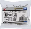 BGS DIY Univerzális csavar T20 (Torx) meghajtással, 4 × 40 mm, horganyzott, 150 db (BGS 80994)