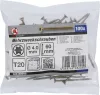 BGS DIY Univerzális csavar T20 (Torx) meghajtással, 4 × 60 mm, 100 db (BGS 80996)