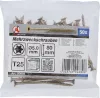 BGS DIY Univerzális csavar T25 (Torx) meghajtással, 5 × 80 mm, horganyzott, 50 db (BGS 80998)