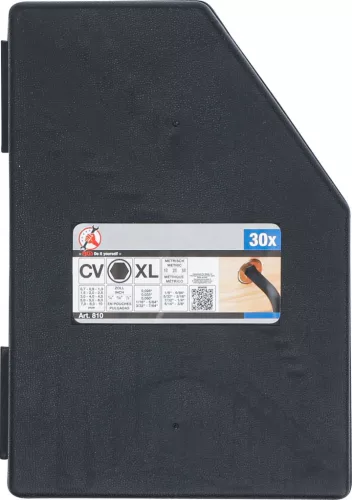 BGS DIY 30 részes Imbuszkulcs készlet tartóban, collos és metrikus méretek (BGS 810)
