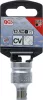 BGS technic 1/4" adapter biztosító golyóval 1/4" Bithez, 1/2" meghajtó (BGS 8201)