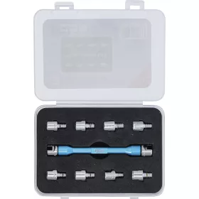   BGS technic Küllőkulcs | cserélhető fejekkel | motorkerékpárokhoz | 10 darabos (BGS 8361)