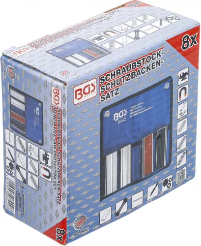 BGS technic 8 részes mágneses satupofa betét készlet (BGS 8442)