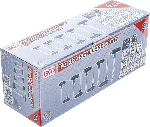 BGS technic T markolatú, Torx kulcs készlet 8 részes T10-T50 (BGS 8485)